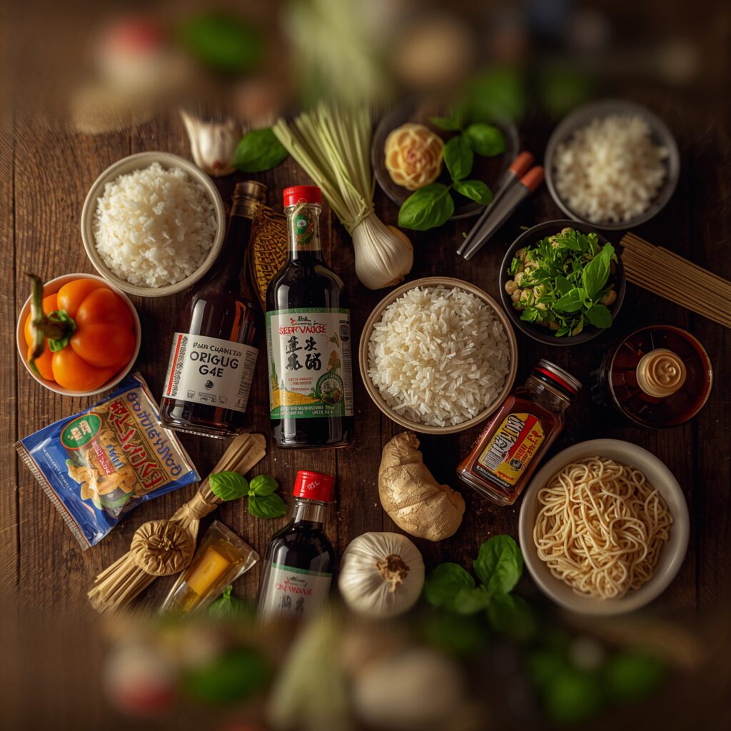 Asian pantry essentials for street food ideas and easy Korean and Thai recipes